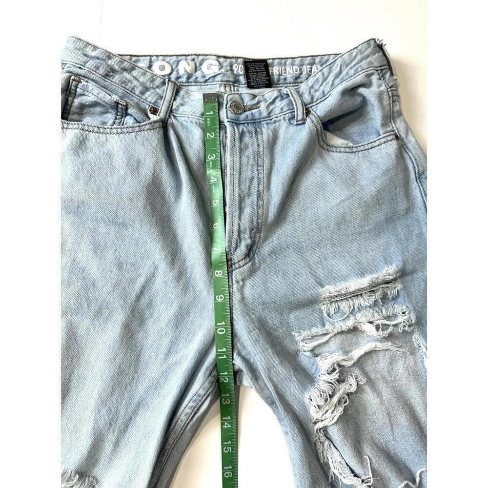 S.O.N.G. 90s Boyfriend Jeans Destroyed Light Blue Size 9/29 - Picture 14 of 15